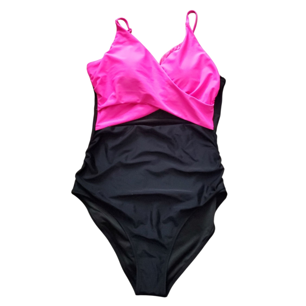 Blooming Jelly Womens Vibrant Pink One-Piece Swimsuit